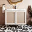 Meuble-lavabo autoportant de 36 po en chêne blanc Classe avec comptoir noir à 3 trous Class-1363476246-1407516753-1363476247