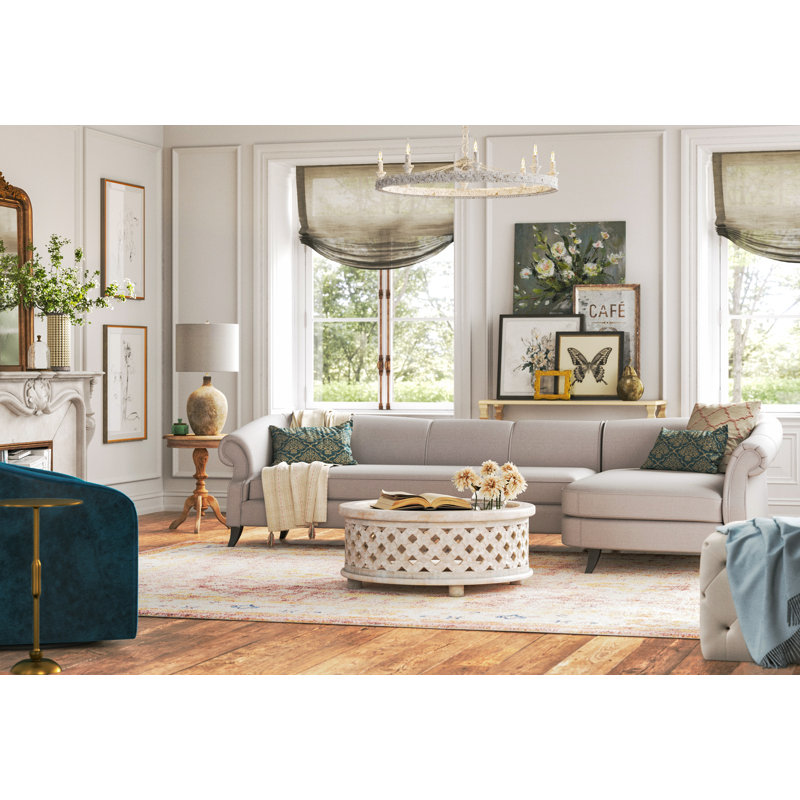 Damask Linen Reversible Throw Pillow