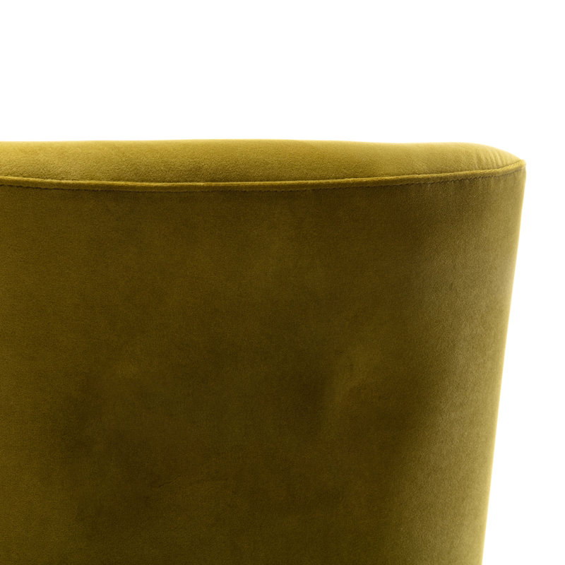Johileny Velvet Side Chair, Dark Green