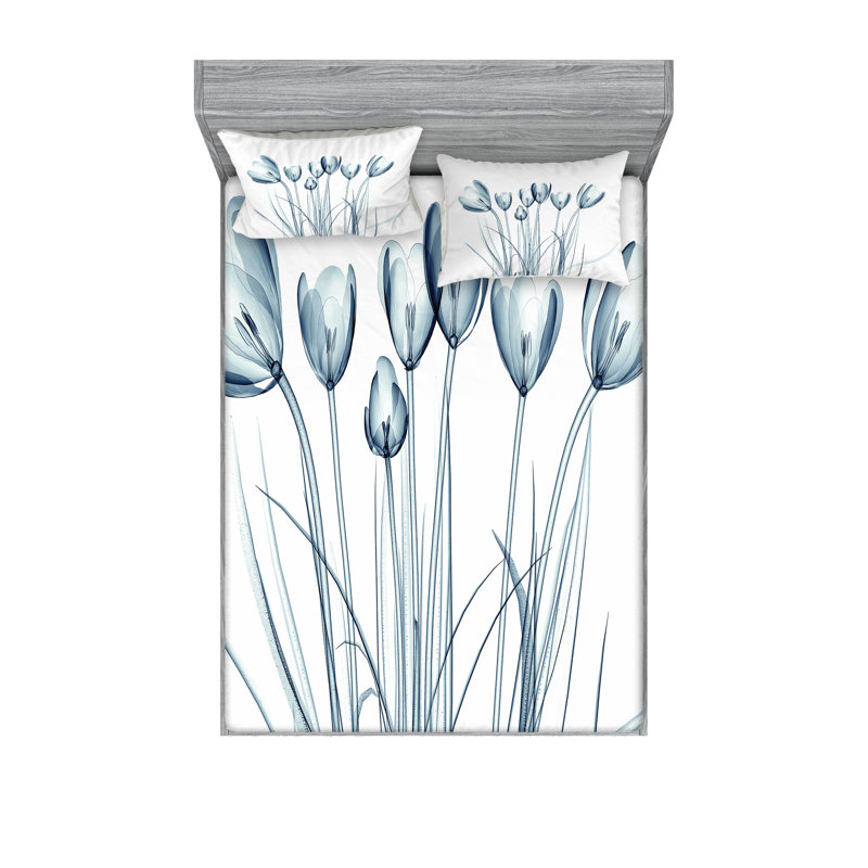 Drap-housse et coussin décoratif Ambesonne, Ensemble de draps pour très grand lit californien