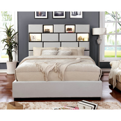 Widener Upholstered Bookcase Storage Bed