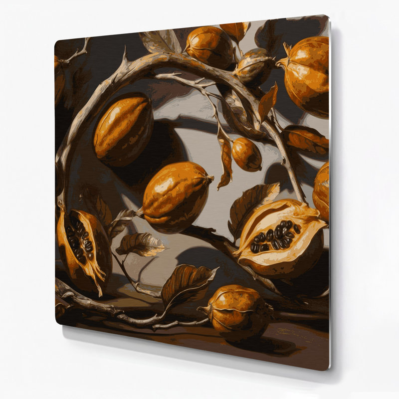 Art mural en métal «Fruit Tamarind», H 12 po x l 12 po