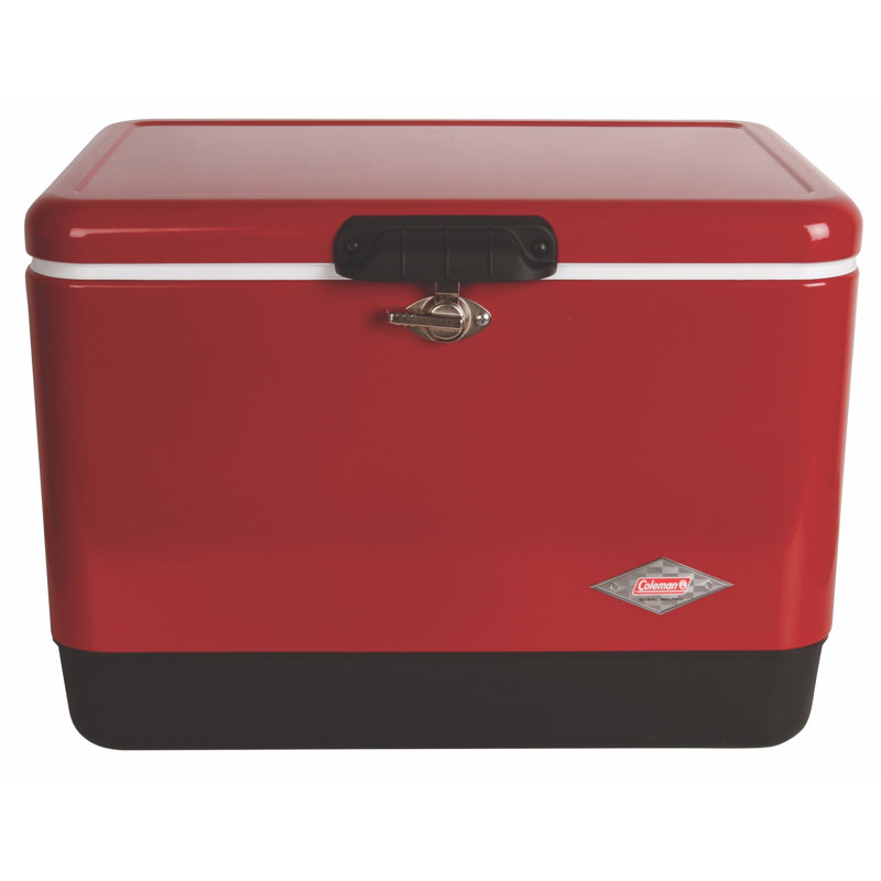 Retro Red 54-Quart Steel Belted Insulated Cooler