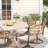 8-Person 60" Patio Dining Set With Cushioned Swivel Woven Rattan Chairs-482111820