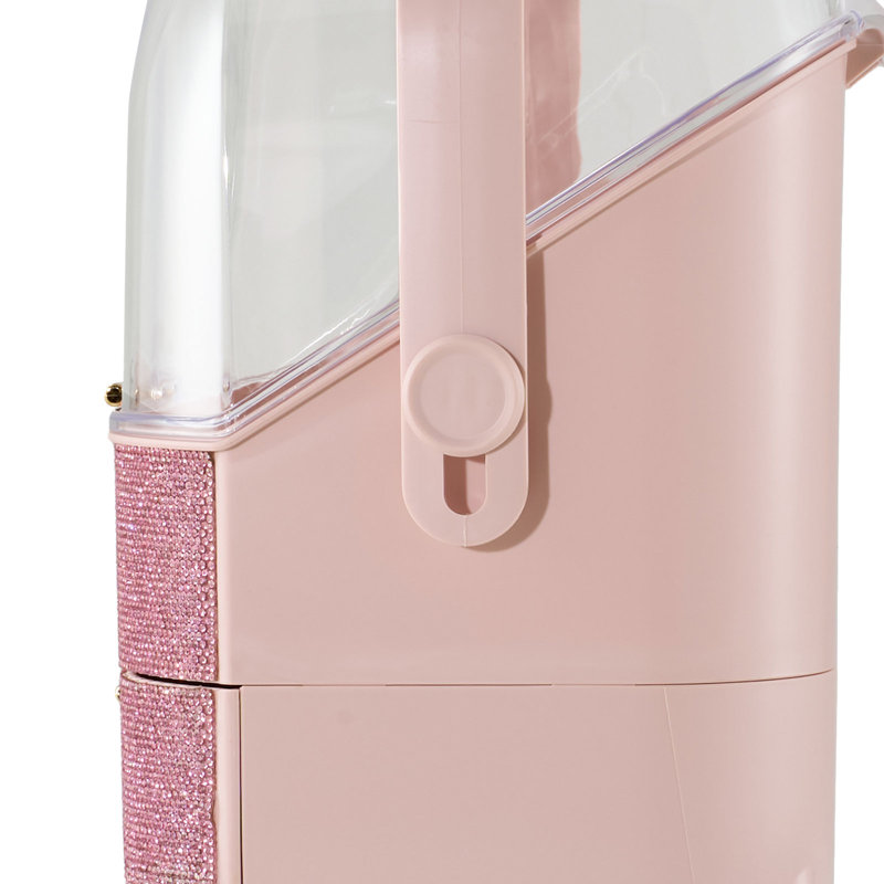Plastic Makeup Organiser, Pink