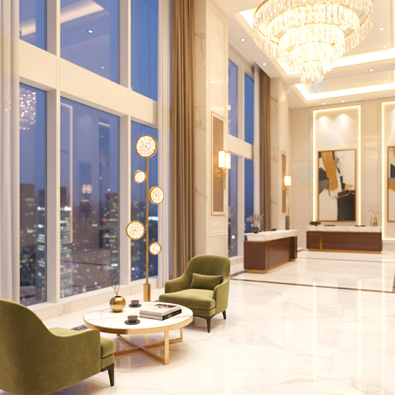 Circles Floor Lamp – Luxurious Brass And Glass Design For A Modern Aesthetic