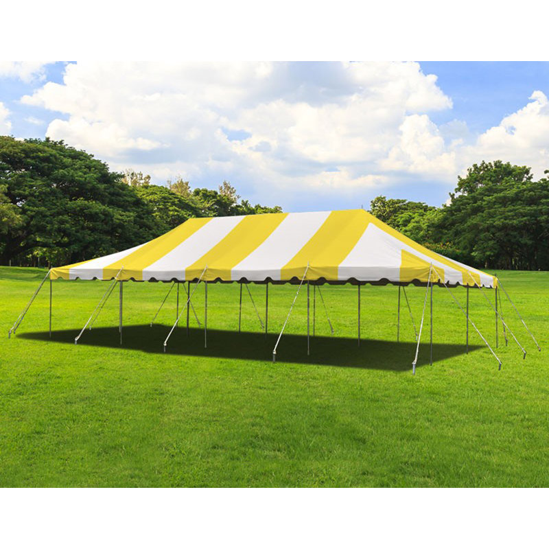 20' x 40' Weekender Pole Party Tent, Yellow, 20 ft x 40 ft, Yellow