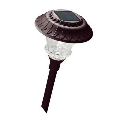 Super-Bright Solar LED Path Lights, Bronze