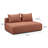 Chiemi Cheryll Textured Fabric Modular Loveseat-74233683
