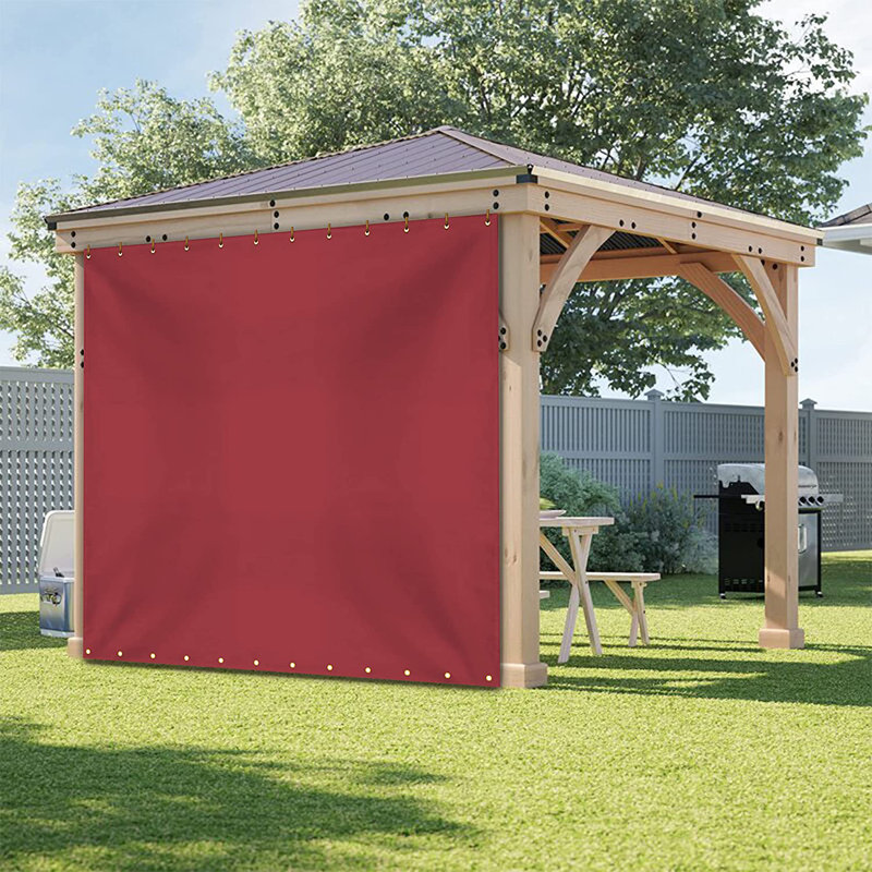 Heavy Duty Multipurpose Waterproof Tarp, Outdoor Protective Tarpaulin with Reinforce & UV Resistant(10 x 8 ft), Red