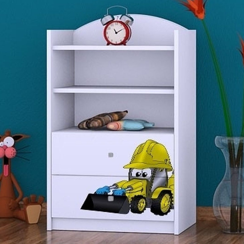 Jocelyn 96cm H Kids Cube, 92cm H x 60cm W x 34cm D, White