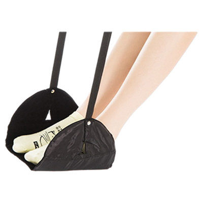Repose-pieds pour avion (voyage confortable) - Accessoires de voyage pour avion - Pied de voyage portable pour bureau de bus de train - Réduire l'enflure et les douleurs