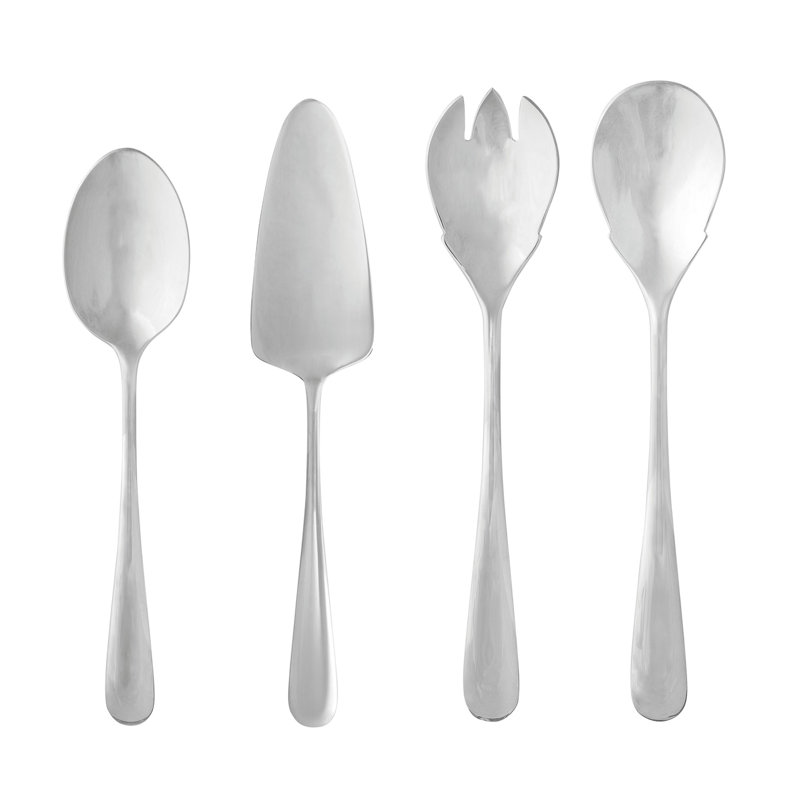 Lumi 4 Piece Stainless Steel Hostess Set