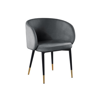 Chaise d'appoint en velours Cesalie