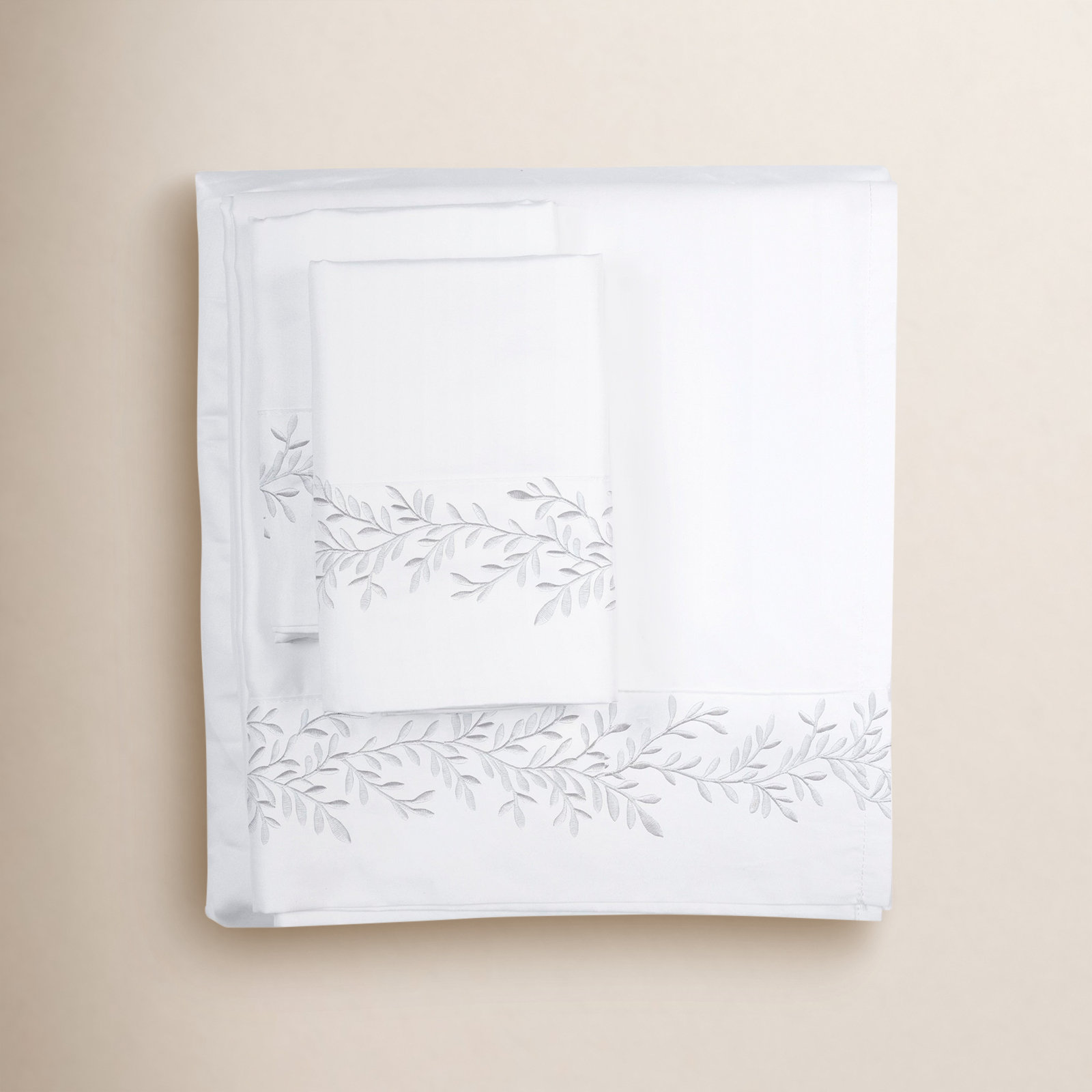 Canberra Sheet Set, King Sheet Set with 2 Pillowcases, White