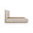 Drewry Atmane Wood Frame Upholstered Platform Bed In Cotton And Chai-1671431289
