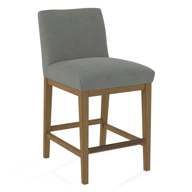 Upholstered Stool, Evolution Silver Fox, Beachwood