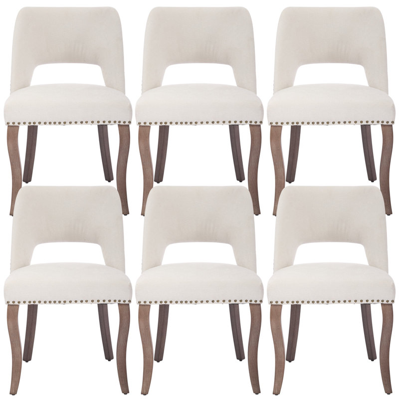 Chaise rembourrée Chaston, Beige