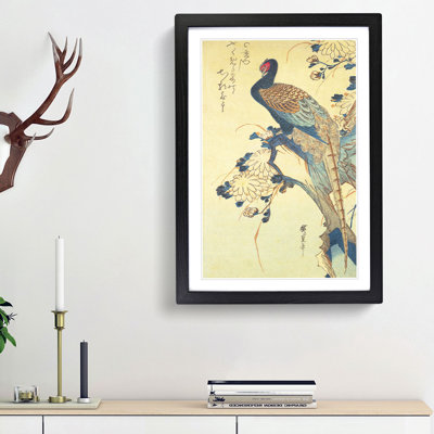 Pheasant & Chrysanthemums by Utagawa Hiroshige - Picture Frame Painting Print