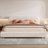  Platform Bed with  Fabric,  Fabric Upholstered Platform Bed with Curve-Shaped Design Headboard, Easy Assembly-1831270175-1824772040