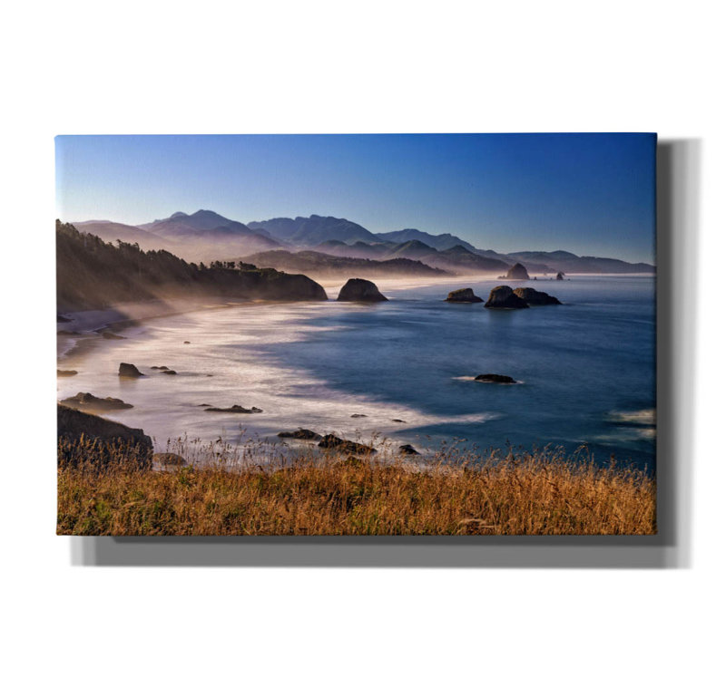 "Epic Graffiti" Morning At Ecola Viewpoint "par Rick Berk, art mural sur toile, H 12 po x l 18 po x P 0,75 po