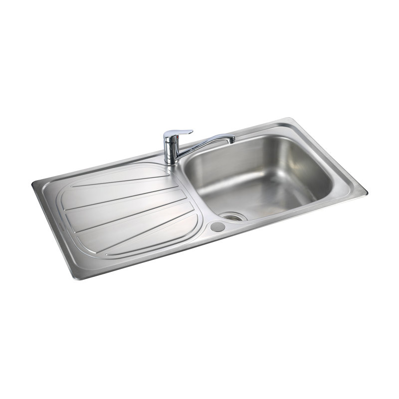 Baltimore 95cm x 50.8cm Stainless Steel Reversible Kitchen Sink