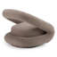 Tony - Modern Brown Fabric Swivel Accent Chair
