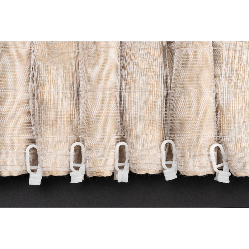 Stream Eyelet Blackout Gusset Pleat Curtain, Sand