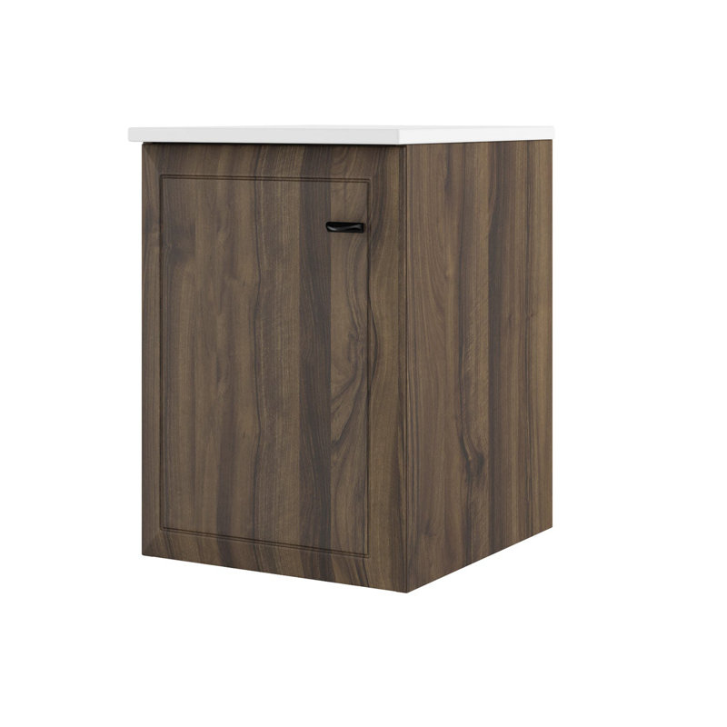 Armoire latérale inférieure 1 porte Gosman, Marron foncé