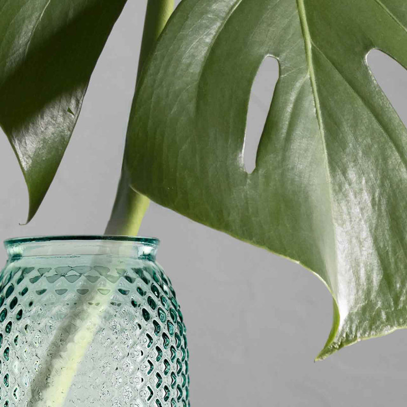 Galewood Diamond Recycled Glass Floor Vase