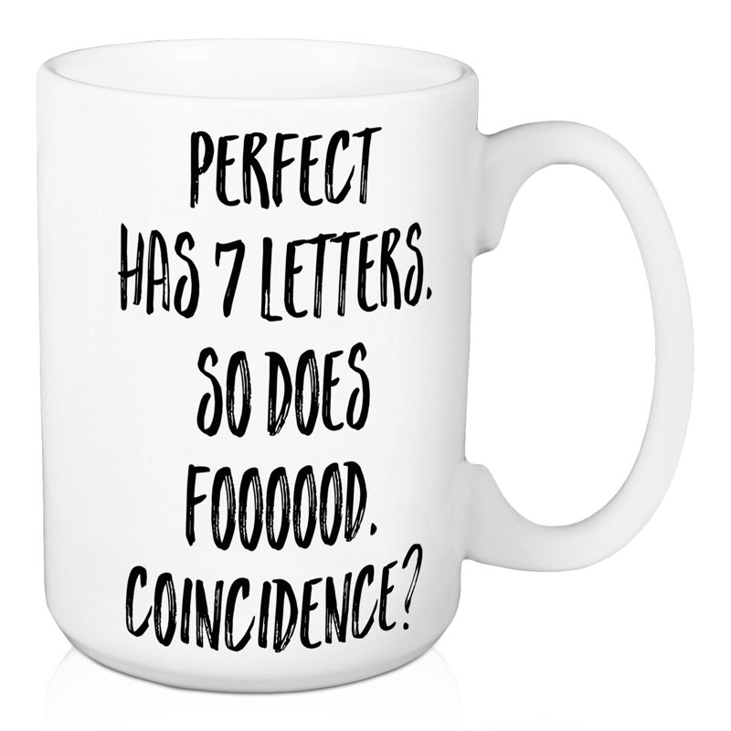 Grande tasse à café avec sept lettres perfect Clancy