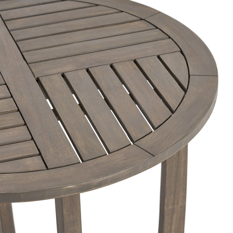 Table circulaire en bois 27,5 po, Gris