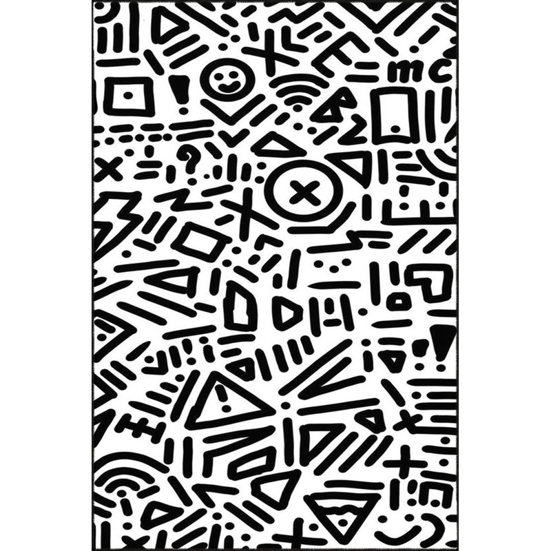 Tapis décoratif et lavable Mathematical, Tapis de couloir 3 pi 3 po x 9 pi 10 po