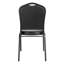 Chaise empilable en vinyle de luxe NPS® 9300 Series, assise bleu nuit / structure argentée-32255183-32255176