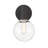 Romi Metal Armed Sconce in Matte Black-141951906