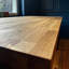 Staved Oak Office Desk, Chunky U Legs with Pop Up Power Socket-621617632