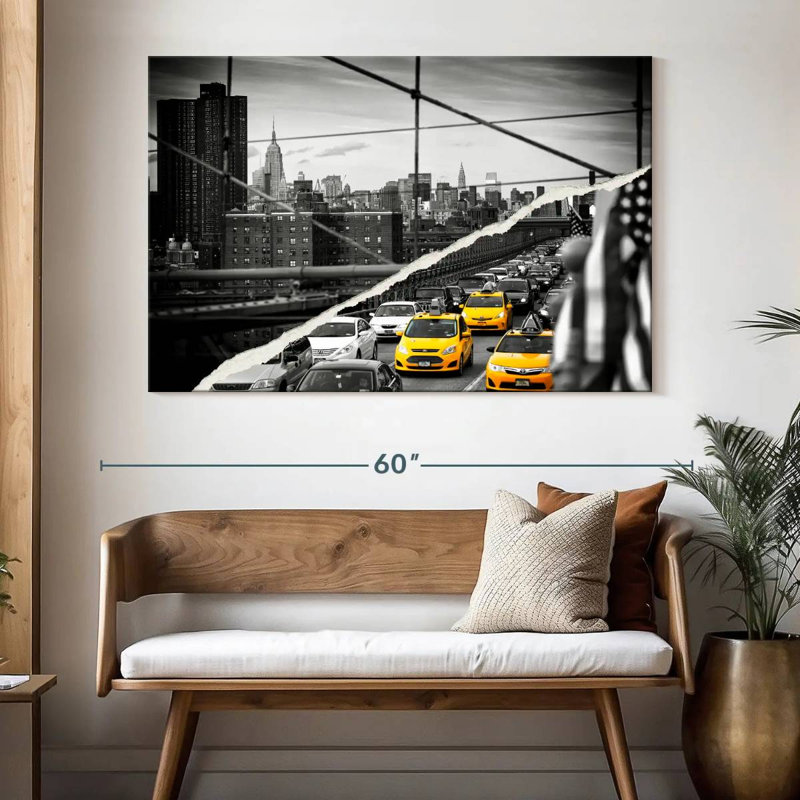 Mehar Dual Torn NYC, 34" H x 51" W