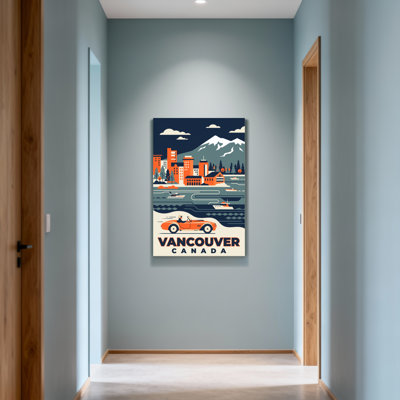 Paysages et paysages urbains Vancouver avec montagnes et eau