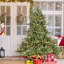 Arbre de Noël pleine forme avec 1 100 lumières UL - branches mixtes en PE / PVC, 3451 pointes, base large pour les espaces spacieux, structure à charnières, support en métal stable-464216890