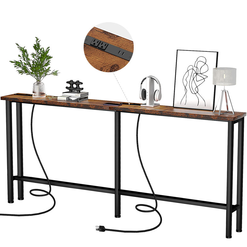 Canapé 78 po avec console étroite