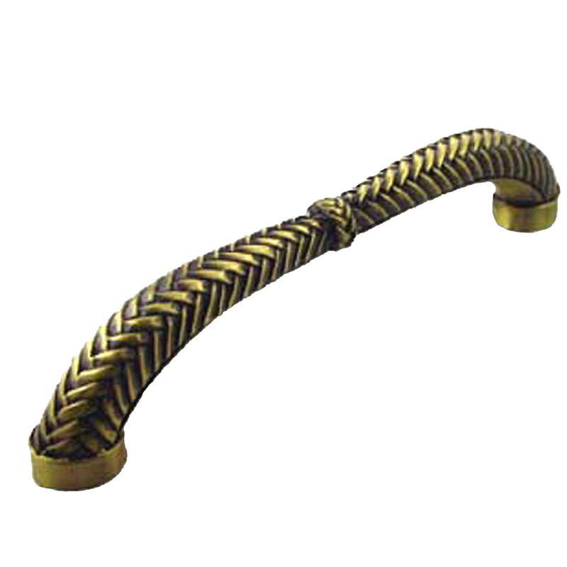 Equestrian Braid Arch Pull, Antique Brass