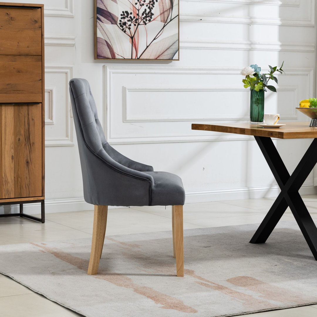 Akkar 47cm H Velvet Upholstered Dining Chair
