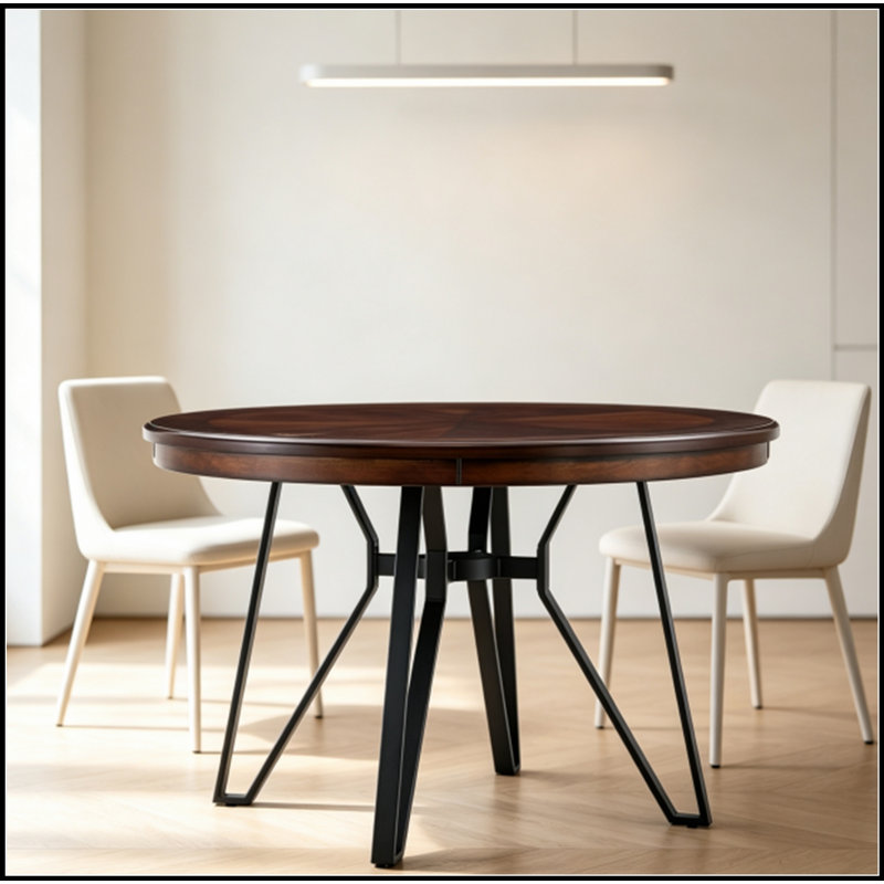 Table de salle à manger Mid-Century, Brun