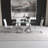 Modern Dining Chairs Set of 4, Side & Kitchen Chairs with Faux Leather Padded Seat, High Back, for Dining, Kitchen, Living Room-313011494-313011495