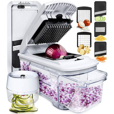 Fullstar 9-in-1 Deluxe Vegetable Chopper, Black