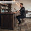 Tabouret de bar à hauteur réglable en métal de style industriel