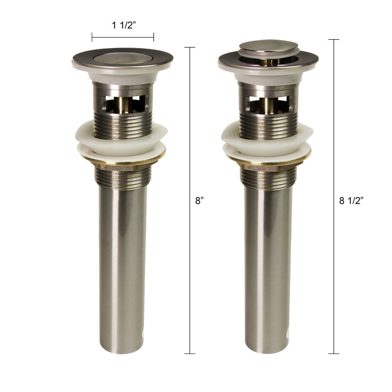 2.32'' W Pop-Up Yes, Brushed Nickel
