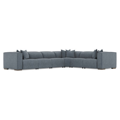 Bliss Fabric 6 Piece Power Motion Sectional