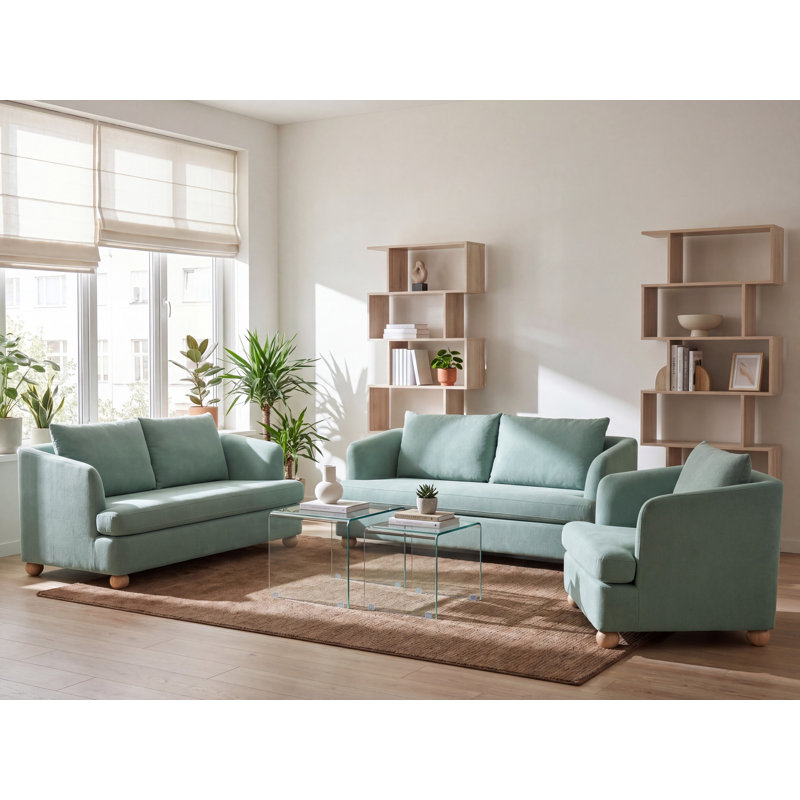 Tomberlin Upholstered Accent Chair, Light Green