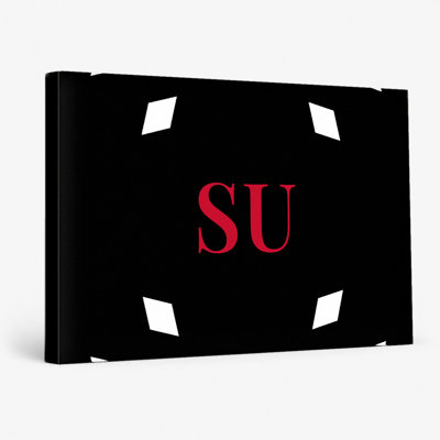 White, Black & Red Luxury Diamond Monogram